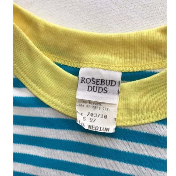 Vintage Girls Rosebud Duds Summer Tshirt Size Medium Made in USA - Picture 4 of 5